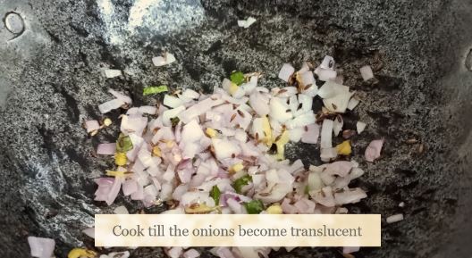 Cook till translucent 