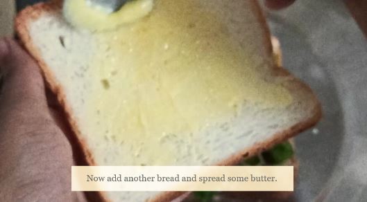 chilli cheese sandwich recipe add butter another bread