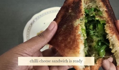 chilli cheese sandwich recipe is ready