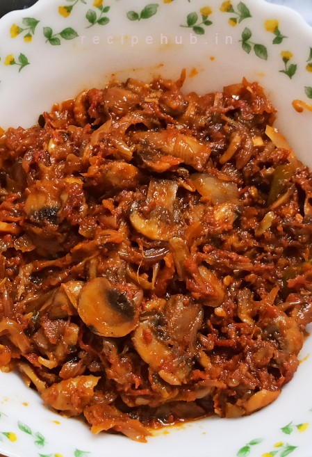 spicy mushroom masala